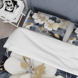 White Gold Hydrangea Blooms Heaven II - Duvet Cover Set