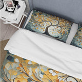 Yellow Grey Majestic Canopy Tree - Duvet Cover Set