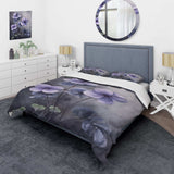 Purple Grey Violets Dream I - Duvet Cover Set