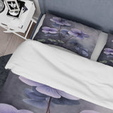 Purple Grey Violets Dream I - Duvet Cover Set