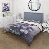 Purple Grey Violets Dream II - Duvet Cover Set