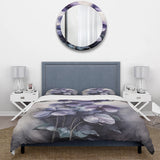 Purple Grey Violets Dream II - Duvet Cover Set
