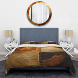 Bronze Brilliance Symetry - Duvet Cover Set