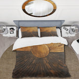 Bronze Brilliance Symetry IV - Duvet Cover Set