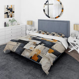 Ivory Illusions Abstract Shapes II - Duvet Cover Set