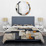 Ivory Illusions Abstract Shapes II - Duvet Cover Set