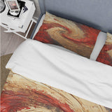 Red Gold Fusion Spiral - Duvet Cover Set