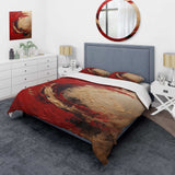 Red Gold Fusion Spiral I - Duvet Cover Set