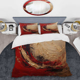 Red Gold Fusion Spiral I - Duvet Cover Set