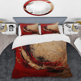 Red Gold Fusion Spiral I - Duvet Cover Set