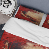 Red Gold Fusion Spiral I - Duvet Cover Set