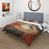 Red Gold Fusion Spiral II - Duvet Cover Set