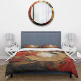 Red Gold Fusion Spiral II - Duvet Cover Set