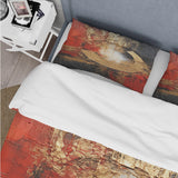 Red Gold Fusion Spiral II - Duvet Cover Set