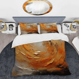 Gold Orange Desert Mirage Spiral - Duvet Cover Set