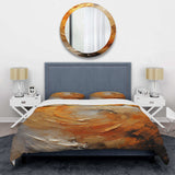 Gold Orange Desert Mirage Spiral - Duvet Cover Set