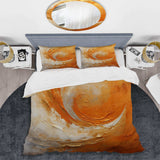 Gold Orange Desert Mirage Spiral II - Duvet Cover Set