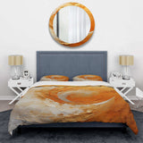 Gold Orange Desert Mirage Spiral II - Duvet Cover Set