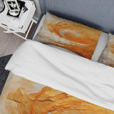 Gold Orange Desert Mirage Spiral II - Duvet Cover Set