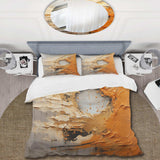 Gold Orange Desert Mirage Spiral III - Duvet Cover Set