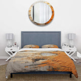 Gold Orange Desert Mirage Spiral III - Duvet Cover Set