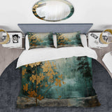 Golden Emerald Forest - Duvet Cover Set