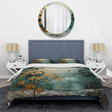 Golden Emerald Forest - Duvet Cover Set