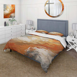 Golden Orange Surge - Duvet Cover Set