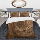 Brown Calm Current Spiral - Duvet Cover Set