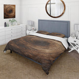 Brown Calm Current Spiral I - Duvet Cover Set