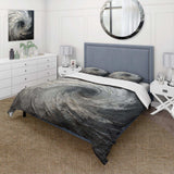 Grey Black Meditative Movement - Duvet Cover Set