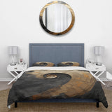 Gold Black Spiral Poteries - Duvet Cover Set