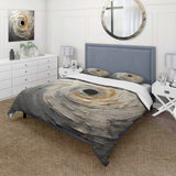 Grey And Gold Mystical Spirals - Duvet Cover Set