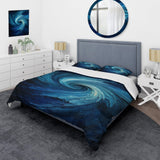 Blue Swirl Wave Spiral I - Duvet Cover Set