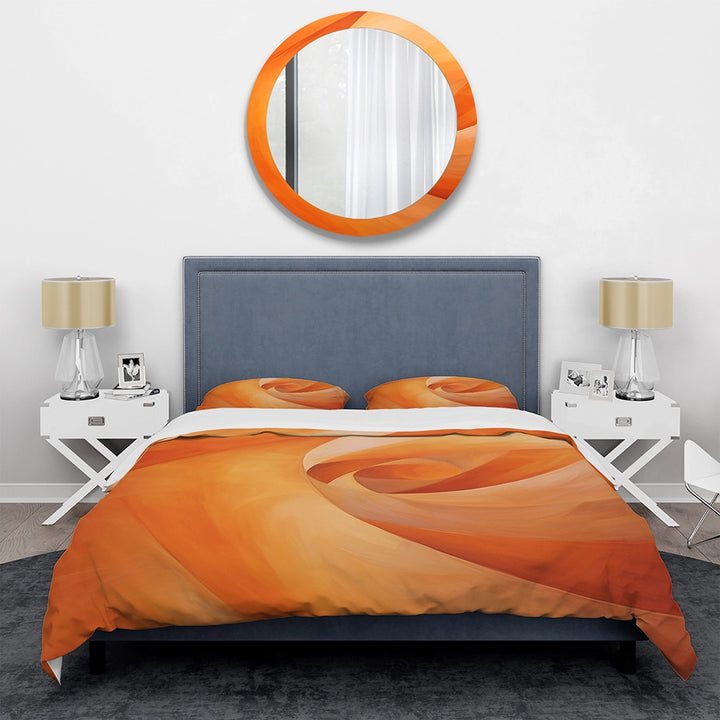 Tangerine Twist Spriral - Duvet Cover Set