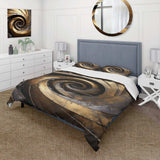 Gold Black Timeless Turn - Duvet Cover Set