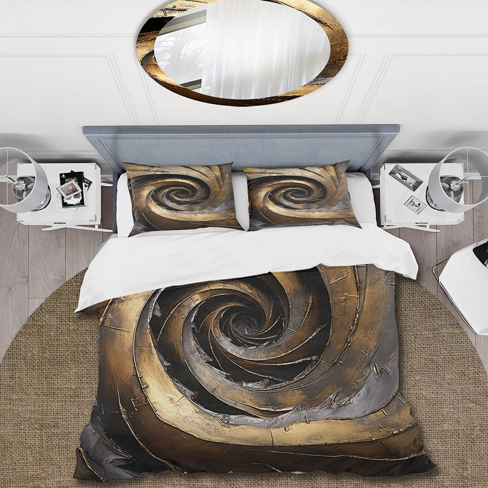 Gold Black Timeless Turn - Duvet Cover Set