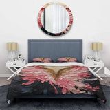 Pink And Gold Angel Wings - Duvet Cover Set