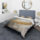 Minimalism Grey Gold Moon Poteries - Duvet Cover Set