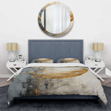 Minimalism Grey Gold Moon Poteries - Duvet Cover Set