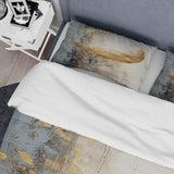 Minimalism Grey Gold Moon Poteries - Duvet Cover Set