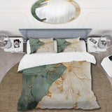 Green Gold Minimalism Poteries I - Duvet Cover Set