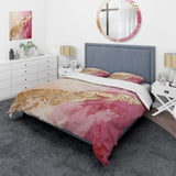 Pink Gold Minimalism Poteries I - Duvet Cover Set