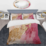 Pink Gold Minimalism Poteries I - Duvet Cover Set