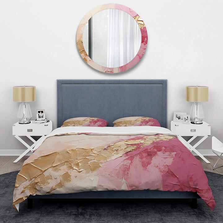 Pink Gold Minimalism Poteries I - Duvet Cover Set