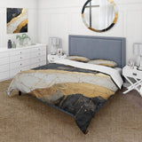 Black Gold Adorned Poteries V - Duvet Cover Set