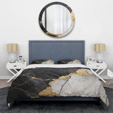 Black Gold Adorned Poteries III - Duvet Cover Set