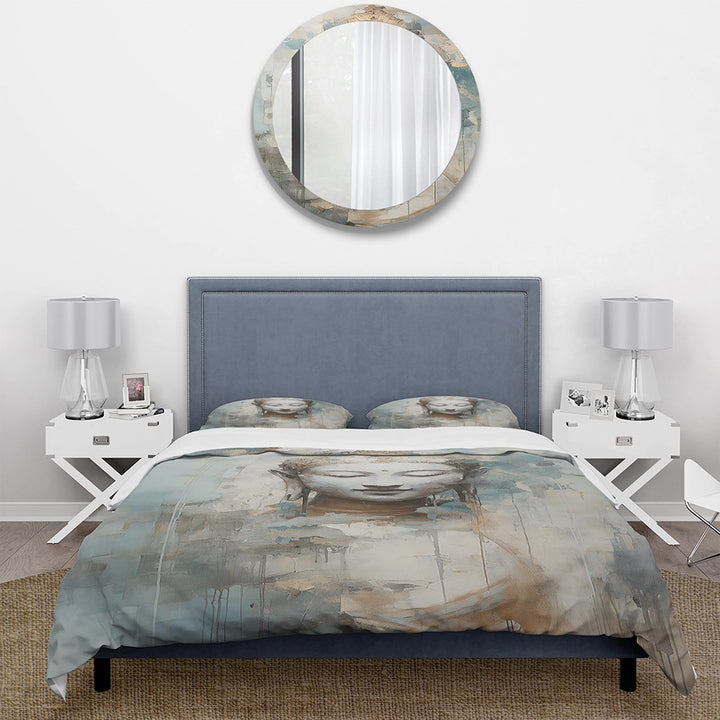 Religious Buddhism Statue III - Duvet Cover Set