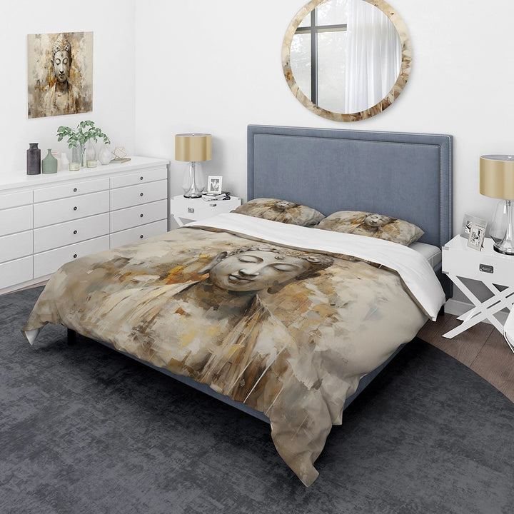 Simple Buddhism Statue II - Duvet Cover Set