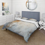 Blue And Beige Spatula Path To The Ink - Duvet Cover Set